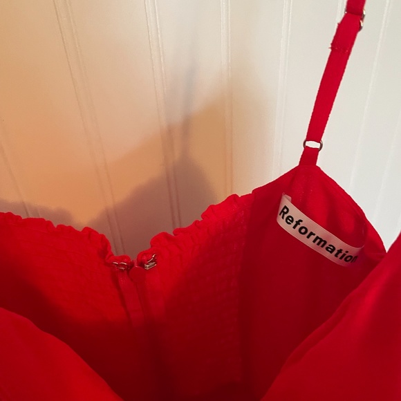 NWT Reformation Rosehip Dress - Size 2 - Red Tomato - Picture 3 of 7